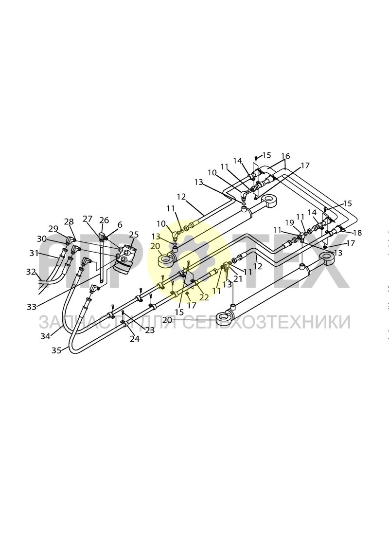 Гидрооборудование рулевого управления (4STR11) (№18 на схеме)